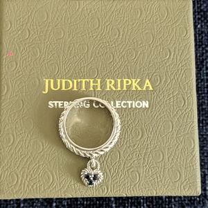 Judith Ripka Sterling Sapphire Heart Ring